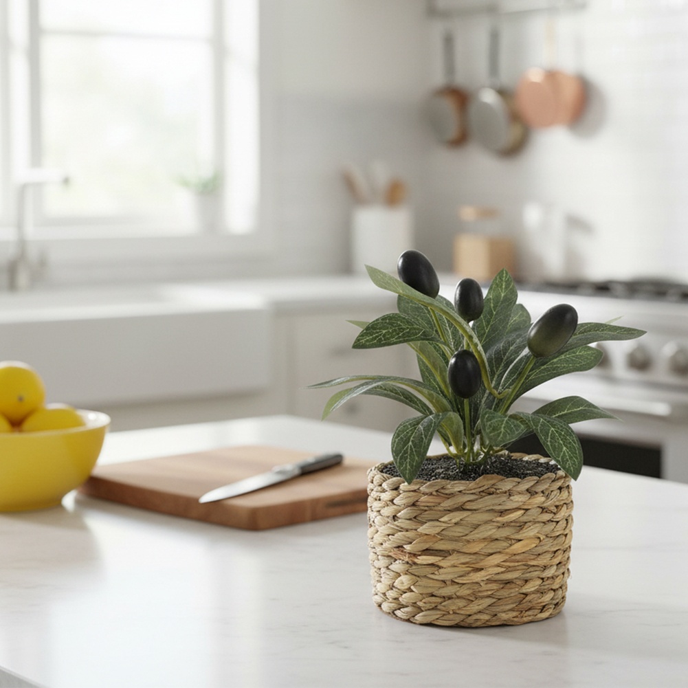 Bonsai Garden Accessories - Kunstmatige olijfboom in pot voor bureau