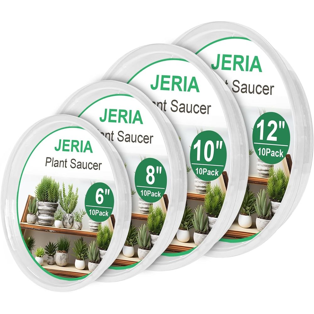 Drip Tray Saucer - 40-delige set transparante plantenonderzetters - duurzame