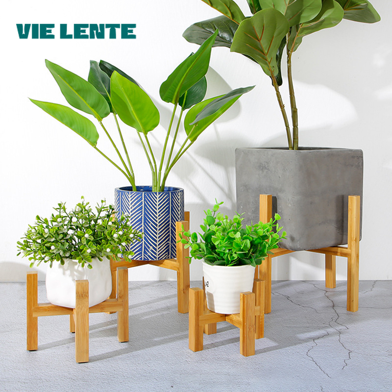 Bonsai Garden Indoor - Plant Bloempot Stand Kleine Duurzame Houten