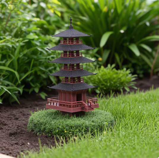 Bonsai Garden Zen - Tuin Aquarium Bonsai Decor Mini Pagode