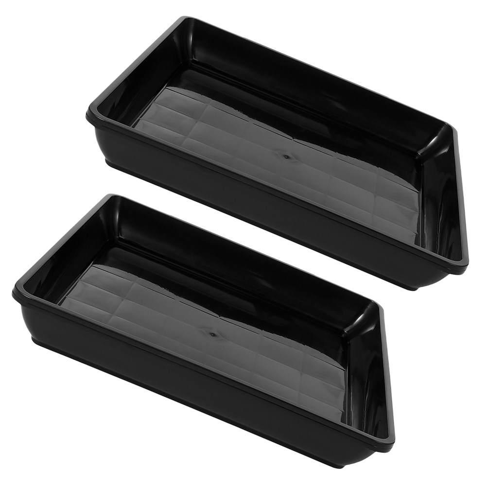 Drip Tray Saucer - 2 stuks stevige vierkante bloempotonderzetters, heavy-duty