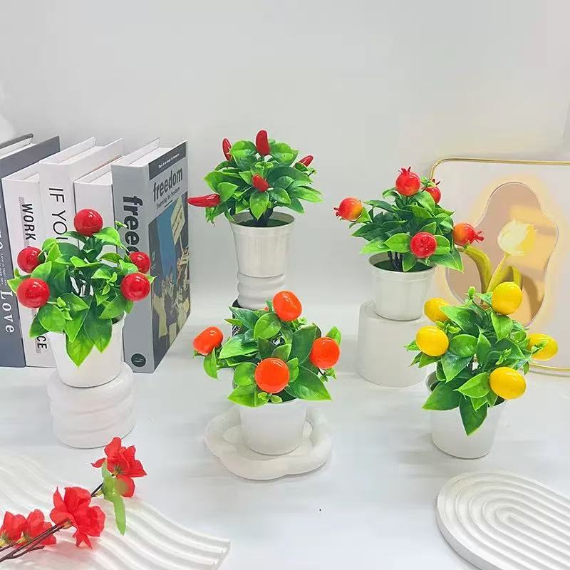Bonsai Garden Zen - Creatieve Kunstmatige Fruit Bonsai met Pot,