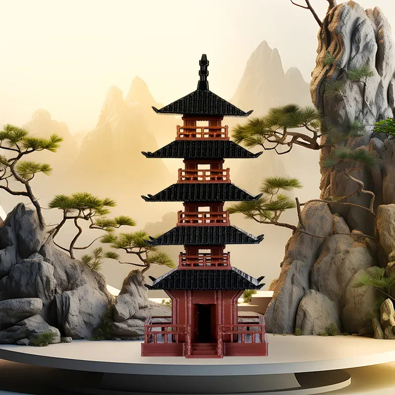 Bonsai Garden Zen - 🛒 1Pc Mini Pagode Standbeeld Chinese