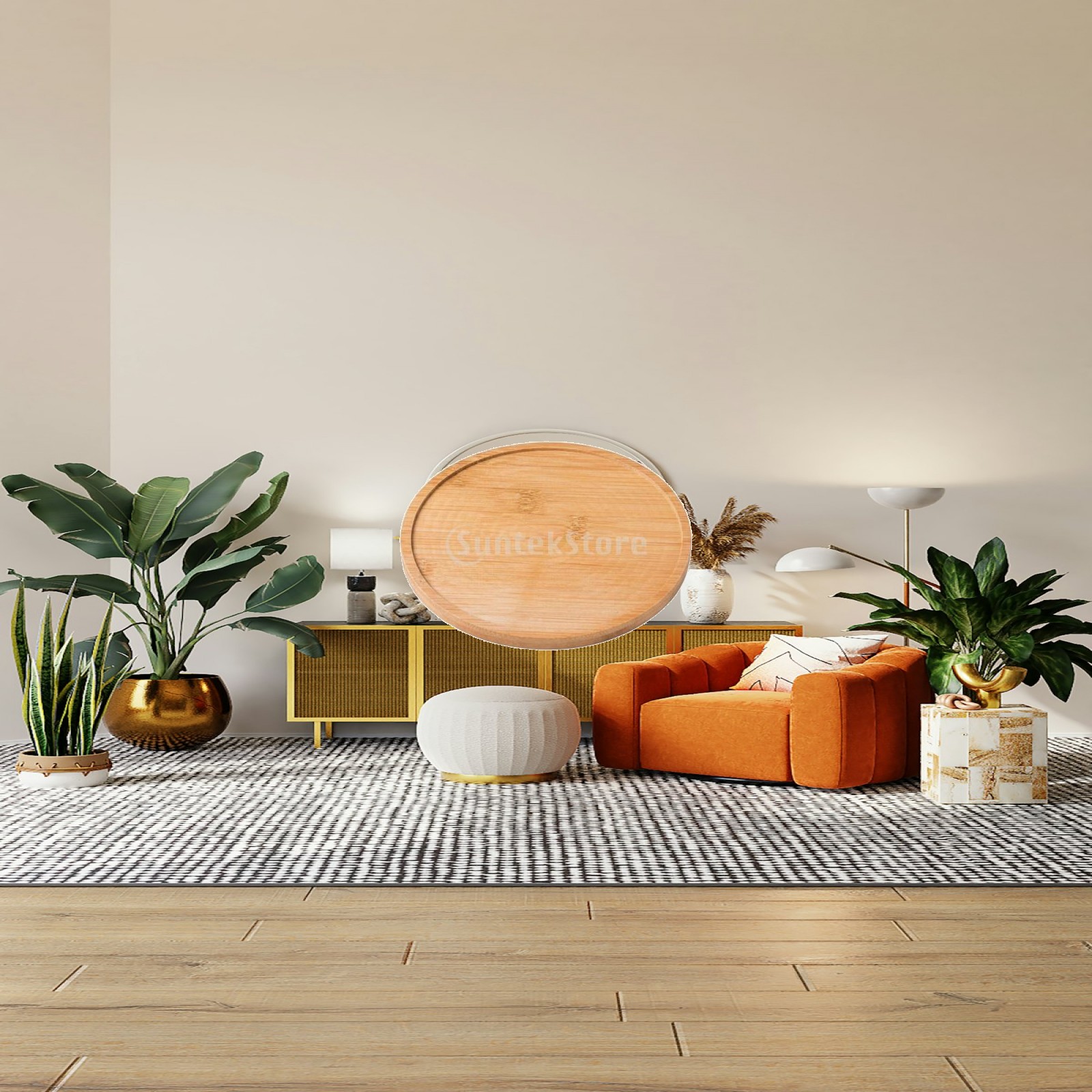 Industriële bamboe plantenonde - Drip Tray Saucer recensie en prijs