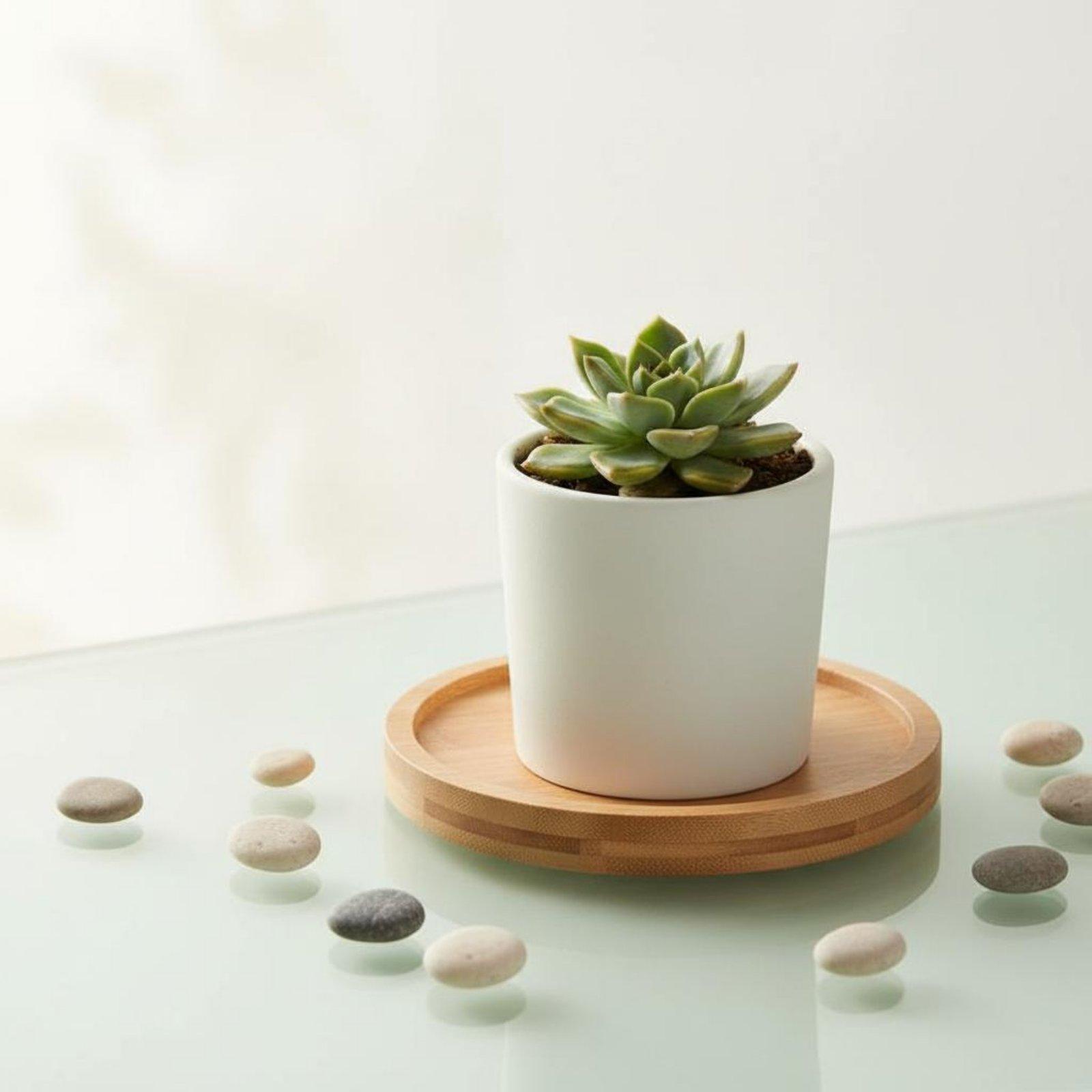 Industriële bamboe plantenonde - Drip Tray Saucer recensie en prijs