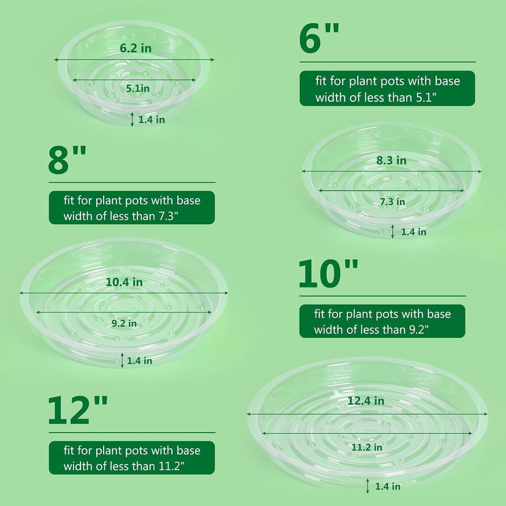 40-delige set transparante pla - Drip Tray Saucer recensie en prijs