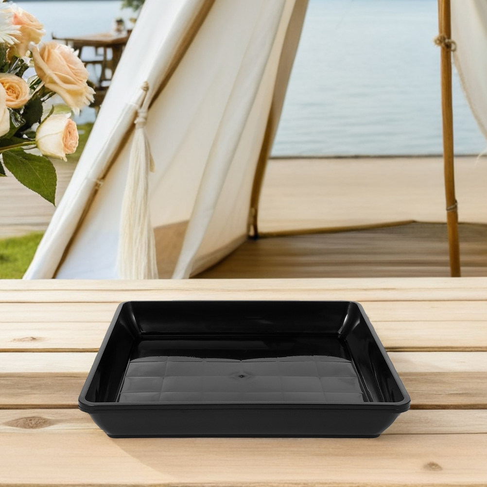 2 stuks stevige vierkante bloe - Drip Tray Saucer recensie en prijs