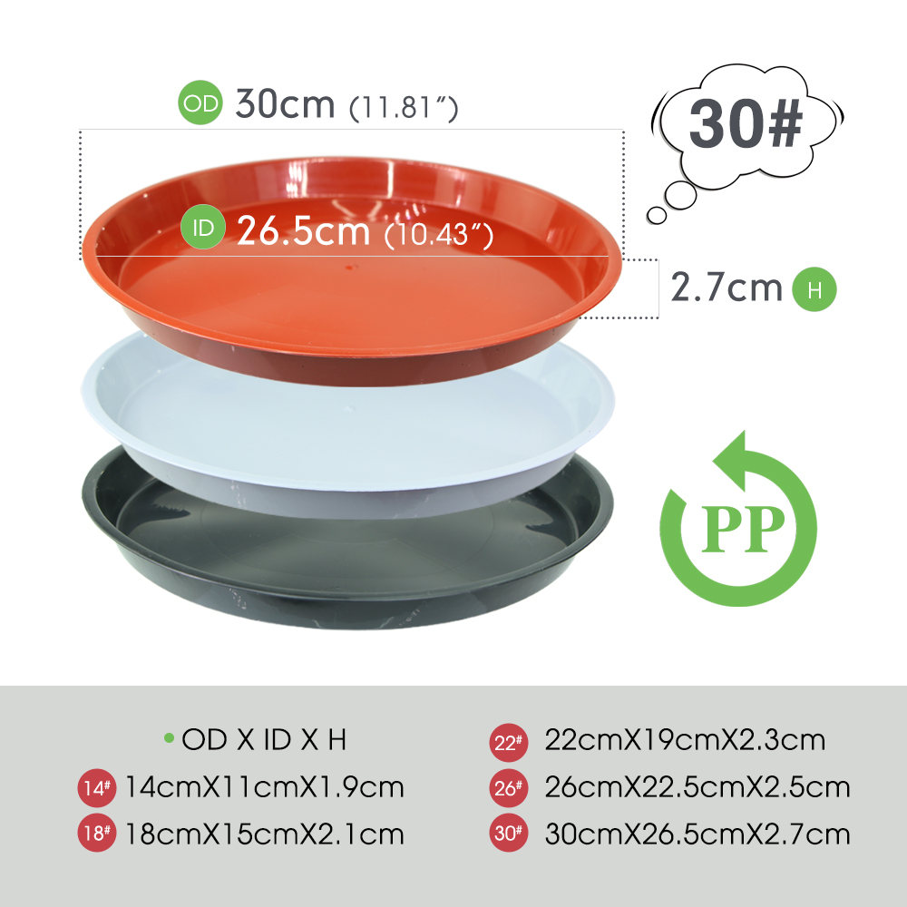 3-5PC Duurzaam Plastic Planten - Drip Tray Saucer recensie en prijs