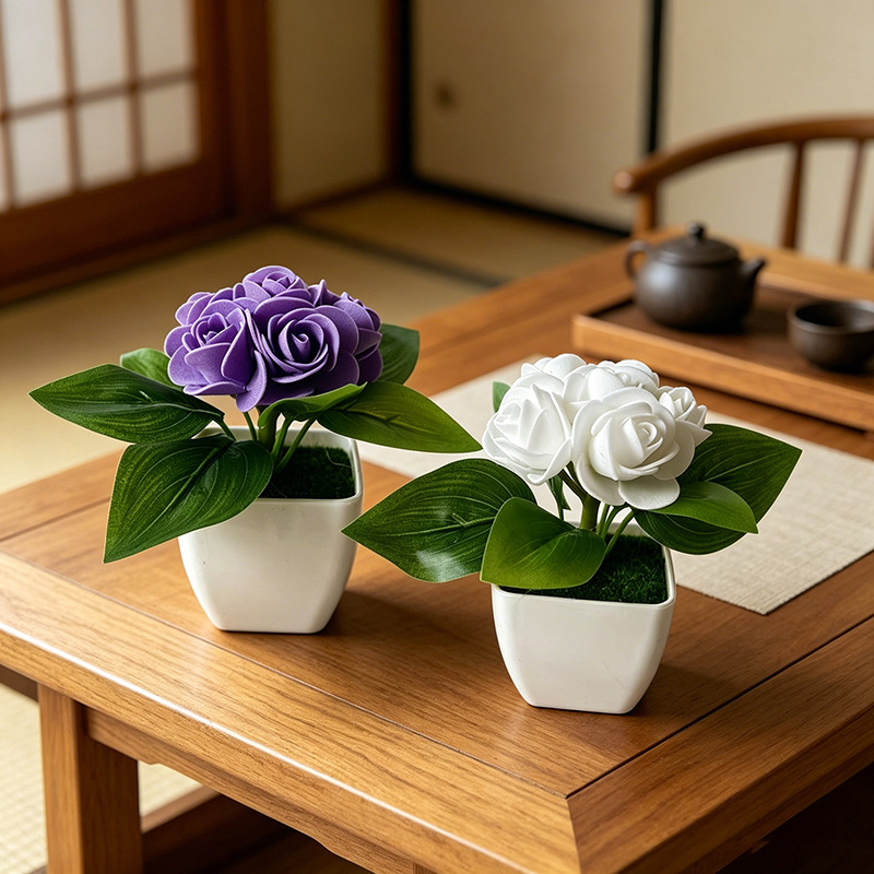 6-bloemen roos simulatie klein - Bonsai Garden Restaurant recensie en prijs