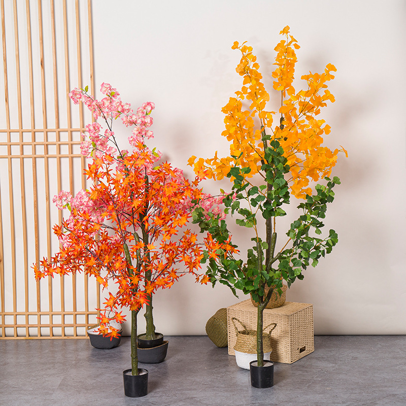 Kunstmatige rode esdoorn boom  - Bonsai Garden Restaurant recensie en prijs